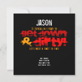 第30誕生日-汚れた30及びのどが渇いた招待状 招待状 (裏面)