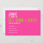 第30誕生日-汚れた30招待状 招待状 (裏面)