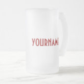 第30誕生日-汚れた30 -マグ フロストグラスビールジョッキ (正面右)