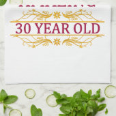 第30。 誕生日 キッチンタオル (折り畳み)