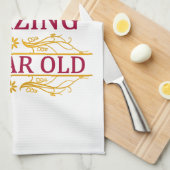 第30。 誕生日 キッチンタオル (四つ折り)