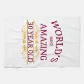 第30。 誕生日 キッチンタオル (横)