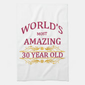 第30。 誕生日 キッチンタオル (縦)