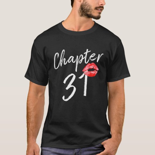 第31章紅唇レディース誕生日31 Tシャツ (正面)
