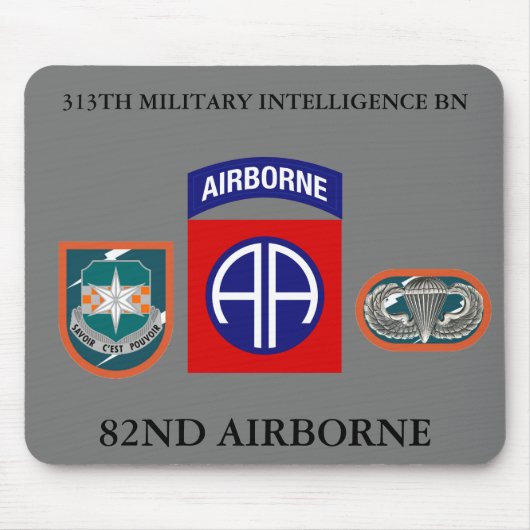 第313回軍隊情報大隊82ABN マウスパッド (正面)