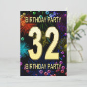 第32回バースデーパーティー招待花火大会 招待状 (スタンド正面)