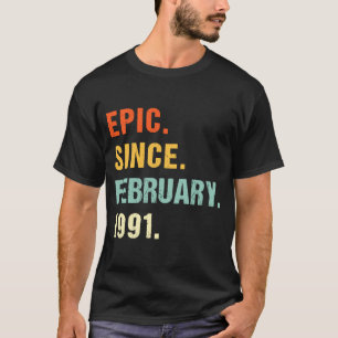 第32回誕生日叙事詩1991年2月以来32歳 Tシャツ