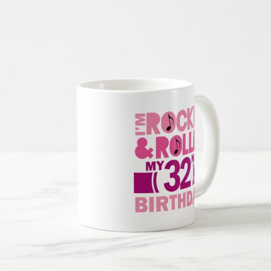 第32女性のための誕生日プレゼントのアイディア コーヒーマグカップ (正面右)