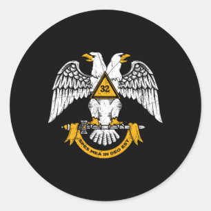 第32度マソニックスコットランドのライトウィングダウン正面 ラウンドシール