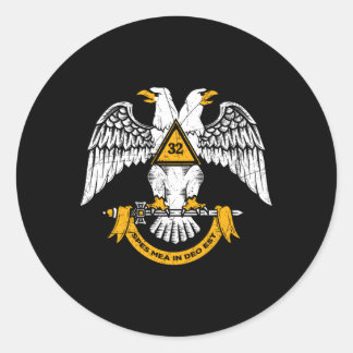 第32度マソニックスコットランドのライトウィングダウン正面 ラウンドシール