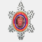 第32次陸軍・ミサイル防衛司令部 スノーフレークピューターオーナメント (右)