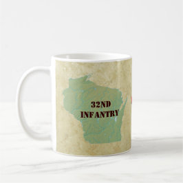 第32歩兵のウィスコンシンの赤い矢の組の軍隊 コーヒーマグカップ