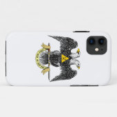 第32程度のスコットランドの儀式の黒のワシ Case-Mate iPhoneケース (裏面(横))