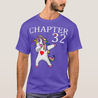 第32章ユニコーンダービングハッピーバースデー32歳 Tシャツ