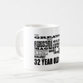 第32誕生会のすばらしい32歳 コーヒーマグカップ (正面左)