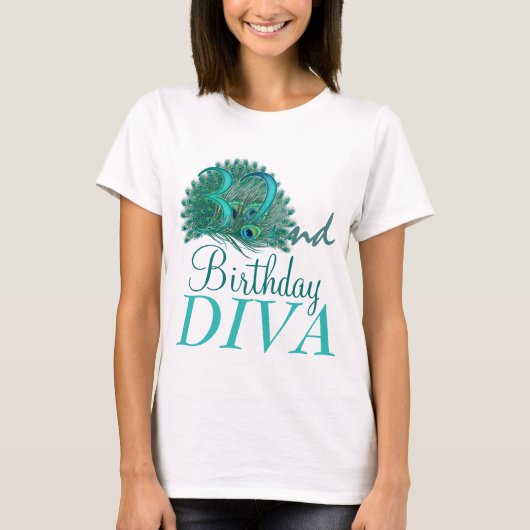 第32誕生日の花型女性歌手のワイシャツ Tシャツ (正面)
