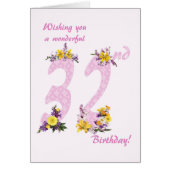 第32誕生日花飾数 (正面)