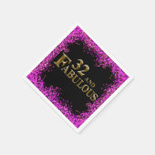 第32誕生日 スタンダードカクテルナプキン (角)