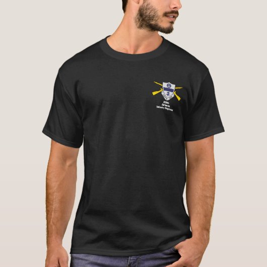 第325空挺歩兵連隊Tシャツ（濃色） Tシャツ (正面)