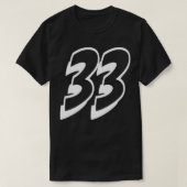 第33位#33表裏スポーツチーム Tシャツ (デザイン正面)