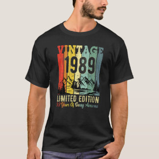 第33回誕生日パーティー33歳1989素晴らし制限 Tシャツ
