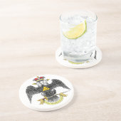 第33程度のスコットランドの儀式の黒のワシ コースター (側面)