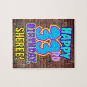 第33誕生日~おもしろい・アーバン・グラフィティ・ルック ジグソーパズル (横)