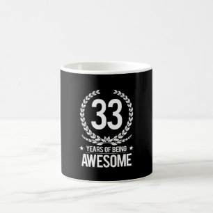 第33誕生日(素晴らしい33あ年間の) コーヒーマグカップ