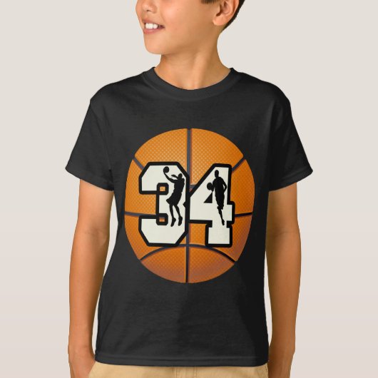 第34バスケットボール Tシャツ (正面)