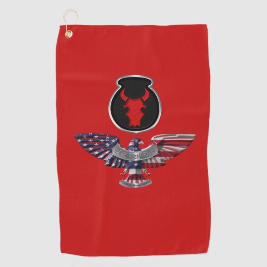 第34歩兵師団イーグル ゴルフタオル (正面)