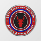 第34歩兵師団  ウィンドウサイン (シート)