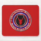 第34歩兵師団 マウスパッド (正面)