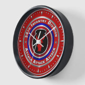 第34歩兵師団 壁時計 (傾斜)