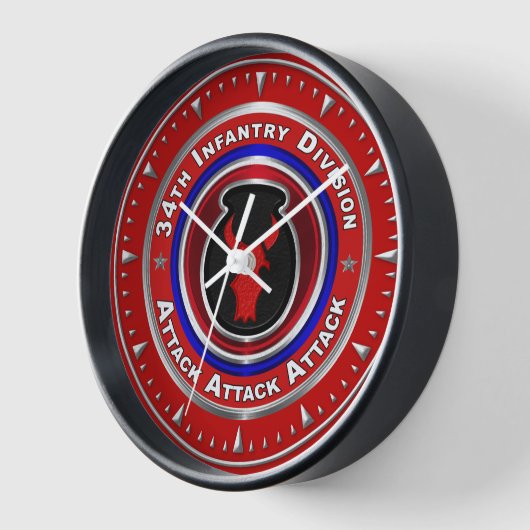 第34歩兵師団 壁時計 (傾斜)