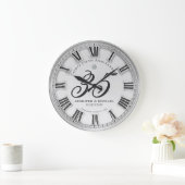 第35回シルバー結婚周年大時計 ラージ壁時計 (ホーム)