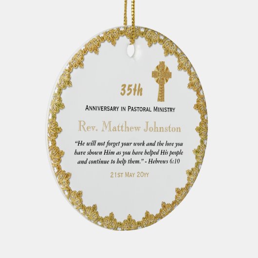 第35回叙事記念日パーソナライズされた聖なる書物、 経典 セラミックオーナメント (右)