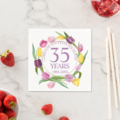 第35回水彩チューリップ記念日 スタンダードカクテルナプキン (インサイチュ)