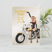 第35回誕生日パーティーへの招待 招待状 (スタンド正面)