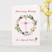 第35期修道院宗教姉妹周年記念恵み カード (黄色い花)