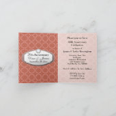 第35記念日の結婚記念日の珊瑚Z22 招待状 (内部)