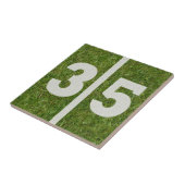 第35誕生日のフットボールのカスタマイズ可能なタイル タイル (側面)