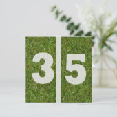 第35誕生日のフットボールのパーティの招待状 招待状 (スタンド正面)