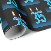 第35誕生日ろうそく目玉 ラッピングペーパー (ロールコーナー)