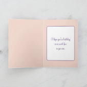 第35誕生日ガールオンスイングムーン カード (内部)