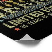 第35誕生日ギフトヴィンテージ1990年9月35年 ポスター (角)