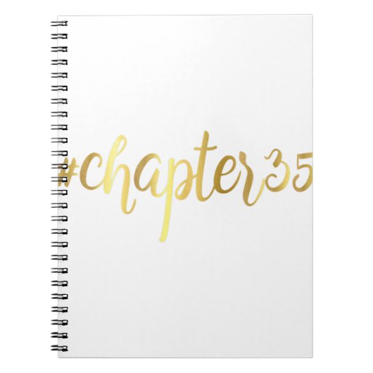 第35誕生日ギフト第35章ハッシュタグ35節 ノートブック (正面)