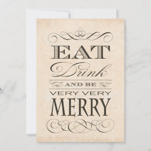 第35誕生日ディナー食べパーティードリンクとビーメリーブ 招待状