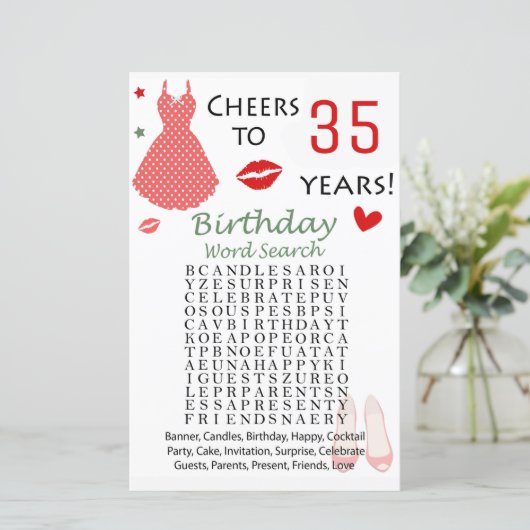 第35誕生日語検索ゲーム (スタンド正面)