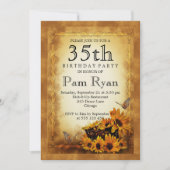 第35誕生日 招待状 (正面)