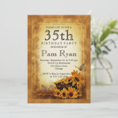 第35誕生日 招待状 (スタンド正面)